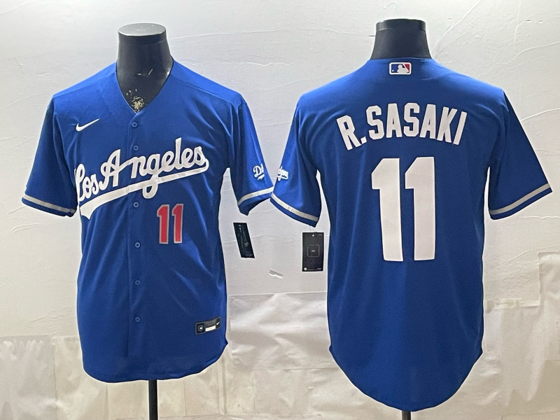 Men Los Angeles Dodgers #11 R.Sasaki blue Game 2026 Nike MLB Jersey 04080012